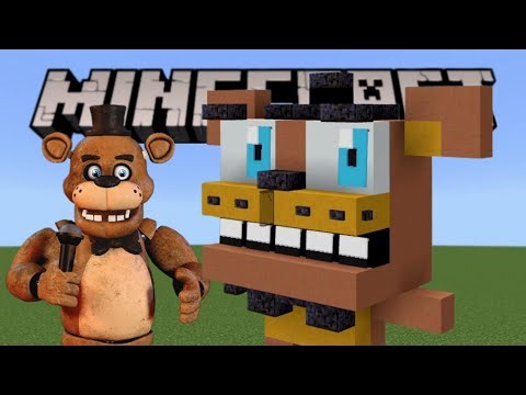 How to build Freddy Fazbear in Minecraft (No jumpscare)