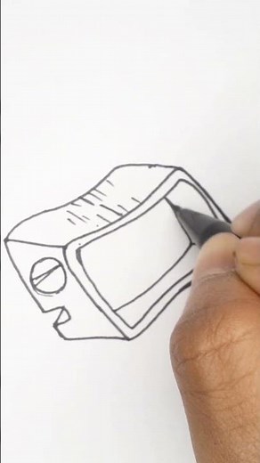 HOW TO DRAW PENCIL SHARPENER- ART TIPS