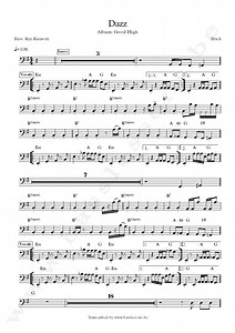 Brick - Dazz | Bass Transcription | Ray Ransom