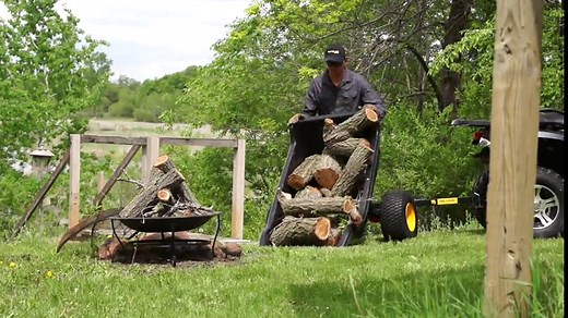 Polar TA1500 Tandem Axle Utility Trailer – 22 Cu. Ft. ATV/UTV Hauling Trailer with 1500 lb. Capacity – Rugged Rubber Wide Track Tires – Model 8262