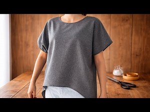 Easy Boxy Top Sewing Tutorial | Minimal & Modern Look😍