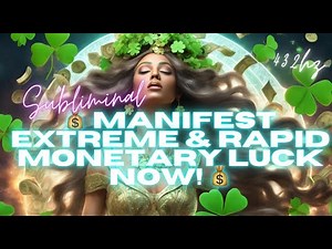 [WARNING EXTREMELY POWERFUL] 💰 MANIFEST EXTREME & RAPID MONETARY LUCK NOW! 💰 (SUBLIMINAL)