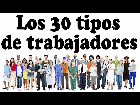Los 30 tipos de trabajadores