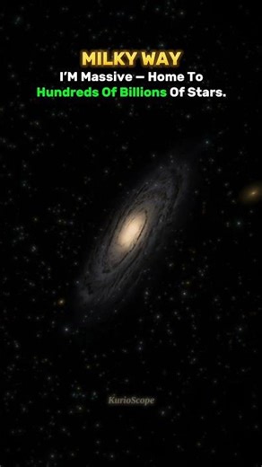 Size wars: Galaxy edition 🌌⚔️ #galaxies #milkyway #andromeda #space #KurioScope #shorts