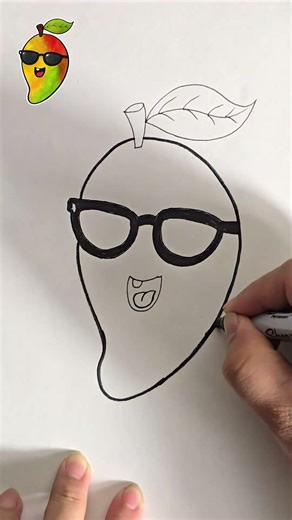 Can you draw this funny mango ?