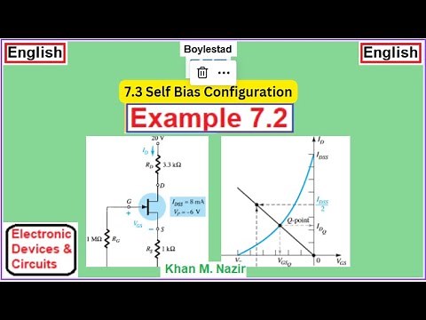 (E)EDC(B) || FET Self Bias || Example 7.2
