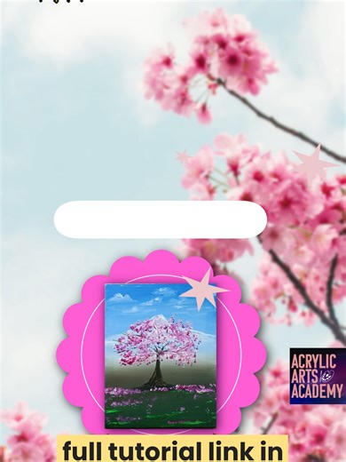 NEW! Easy Cherry Blossom Tree Acrylic Painting | Spring Landscape Tutorial for Beginners: https://youtu.be/lj8TeRwl5kQ #learnpainting #acrylicpainting #arttok #easyacrylicpainting #fyp