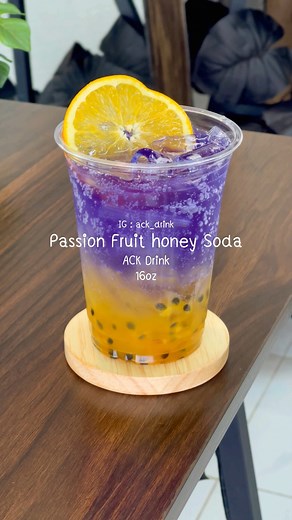 เสาวรสน้ำผึ้งโซดา ก็เป็นเปรี้ยวๆหวานๆ 🌈⭐️ #ackdrink | ACK Drink