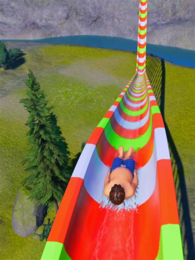 Experience Pure Stillness and Flow on the Water Slide