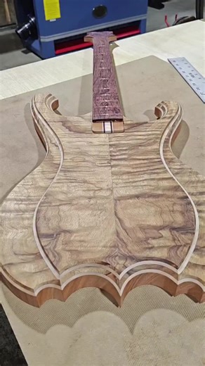 Koa-Curly Maple-Cuban Mahogany Great Horned Owl Guitar Build