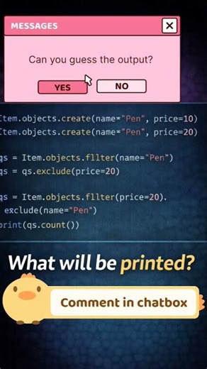 This Django query fools many devs 😱Can you guess the output? 👇django guess the output