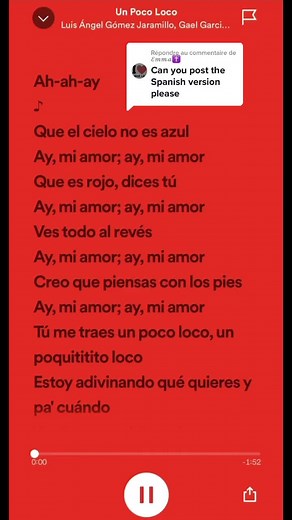 Réponse à @𝓔𝓶𝓶𝓪✝️ Un poco loco ( Spanish version ) from coco - #coco #cocodisney #fypシ #speedupsongs #spotify #disney #unpocoloco