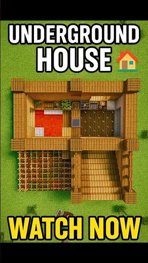 Minecraft Underground House Tutorial 🏠🤩