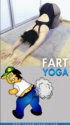 Yoga to Fart #farting #yoga #gasrelief #gasproblems ‪@yogawithamit‬