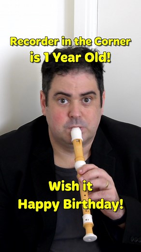 Happy birthday Recorder in the Corner! #mynameisrichard #sittinginthecorner #recorderinthecorner #richardlindesay