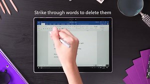 Ink the way you think in Word. Use Ink Editor to delete words,...