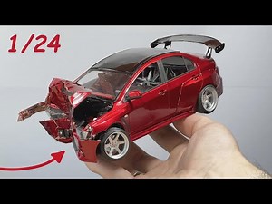 Cómo simular daños reales de accidente en tu modelo a escala