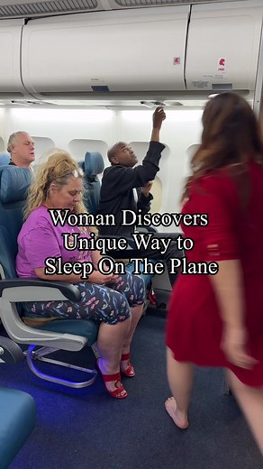 Woman sleeps weird on the plane | Confessions Of A Kindness Queen