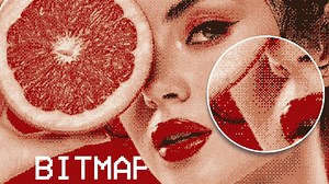 Turn images into high-quality bitmaps using Photoshop