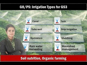 G8/P5: Irrigation types for GS3 & Fertilizers, Organic Farming