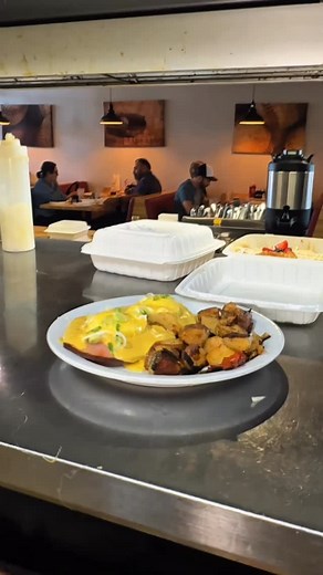 Benedict, please. 🥚 Get lost in the homemade sauce and those perfectly cooked eggs on this rainy day. | Batter Up Pancakes