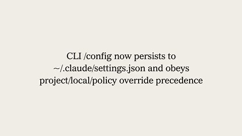 Claude Code 2.1.119 has been released.51 CLI changesHighlights:• CLI /config now persists to ~/.claude/settings.json and obeys project/local/policy override precedence• Edits must be submitted via Edit tool as one parallel msg, keeping section headers and italic templates intact• Memory-synthesis extracts code-query facts with fact/sent caps to limit context and bound tokensComplete details in thread ↓