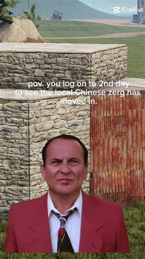 pov you wake up 2nd day of wipe to a Chinese zerg moving in #rust #rustgame #memes #zerg