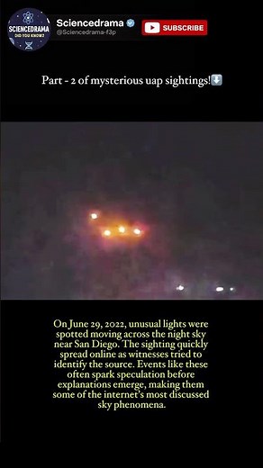 Mysterious Lights Appeared Over San Diego!