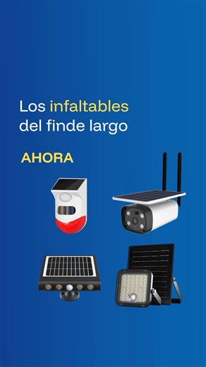 LITEX on Instagram: "Tus prioridades pueden cambiar, pero las nuestras no: te ofrecemos soluciones con energía solar que te hacen el día a día mucho más sencillo. Tu pack definitivo para estar tranquilo este finde largo: ✔️ Alarma Solar LX310 ✔️ Cámara solar LX017 con 4G ✔️ Aplique Led Solar LX830 ✔️ Reflector Led Solar LX910 de 10W ¡Encontralos en nuestra web!"