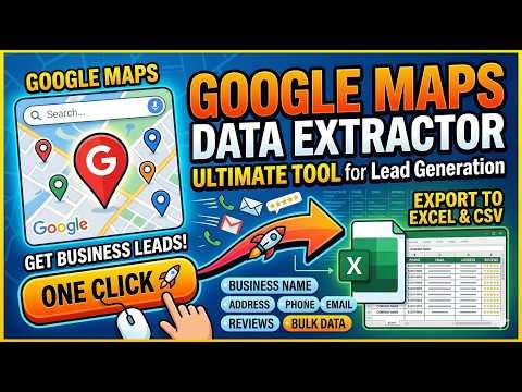 How to Extract Data from Google Maps TRY FREE | Best Google Maps Scraper Tool 2025 | Data Extractor