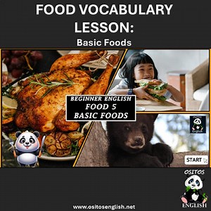 Beginner ESL: Food Unit 5 : Basic Foods & Likes/Dislikes
