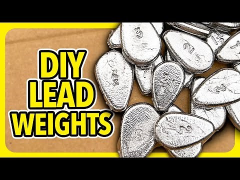 How to make fishing weights, SAVES YOU MONEY!