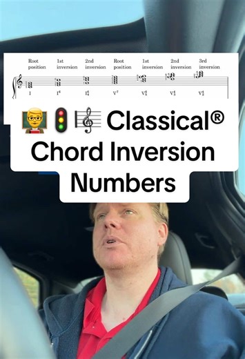 Classical® Chord Inversion Numbers #MusicTheory #MusicEducation #LearnMusic #MusicExplained #MusiciansOfInstagram