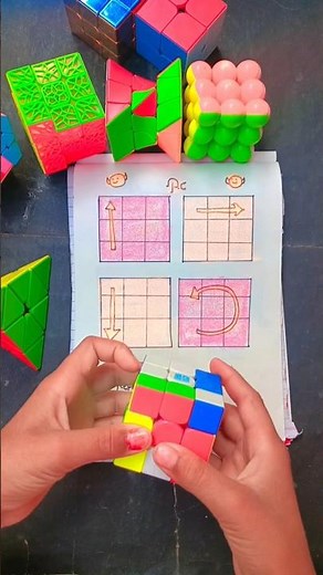 How to solve 3 by 3 Rubik's Cube new algorithm with challenge✨🧩#youtube #shorts #viral #rubikscube