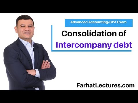 Consolidation of InterCompany debt or Interentity debt investment. Advanced Accounting CPA Exam