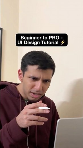 Beginner to Pro - UI Design Tutorial ⚡️ #ui #uidesign