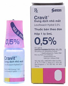 Thuốc kháng sinh nhỏ mắt - Cravit ophthalmic (Levofloxacin)