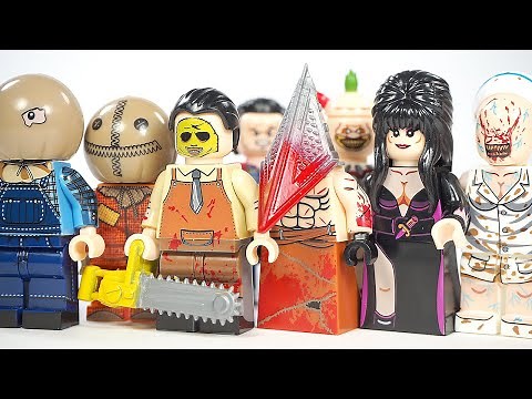 Lego Halloween Scary Jason Friday the 13th The Shining Elvira Silent Hill Chainsaw Killer Minifigure