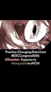 5.8K views · 56 reactions | Practice-changing: Cardiac myosin inhibitors redefine first-line oHCM care Aficamten Vs Metoprolol in oHCM! #ESCCongress2025 reveals: ✅ Superior LVOT gradient reduction ✅ Better symptom relief (KCCQ-CSS) ✅ Greater drop in NT-proBNP ✅ Strong safety profile #oHCM #Cardiology #Aficamten | Abdallah Othman | Facebook