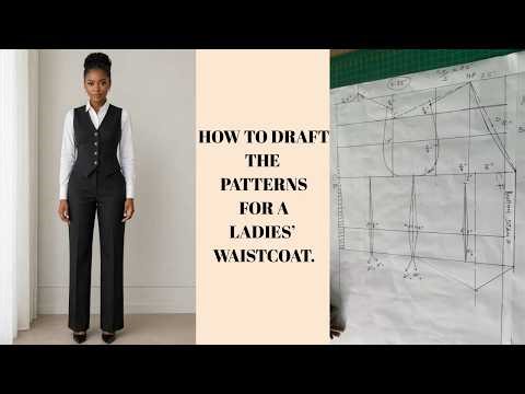 HOW TO DRAFT THE PATTERNS FOR A LADIES' WAISTCOAT