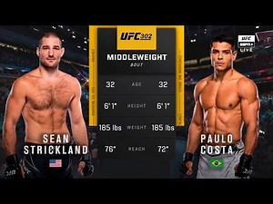 🔴 UFC 302: Sean Strickland vs. Paulo Costa | Full Fight & Highlights | Middleweight Bout