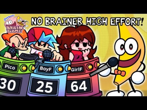 Friday Night Funkin' - Vs Banana (NO BRAINER - HIGH EFFORT) FNF MODS