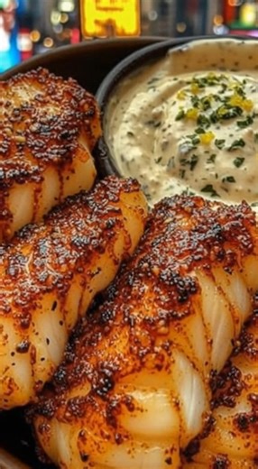 Simples meals | 🧄 Garlic Butter Cod Bites with Creamy Lemon Herb Dip 🍋 Craving a light, crispy bite with bold flavor? What happens when golden-seared cod... | Instagram