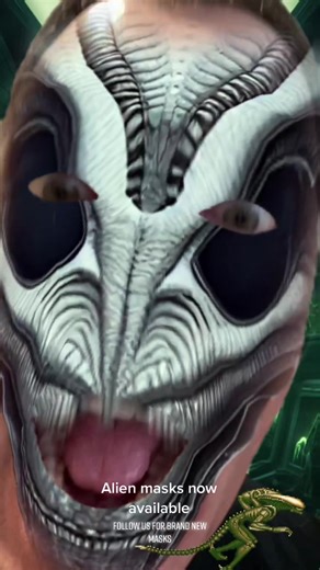 Lots of new Alien masks are in this effect. Tap the screen to unlock all of them. 👽 #alien #aliens #alienmask #mask #facemask #aliensighting #extraterrestrial #ufo #ufoキャッチャー #fyp #scary #et #alienoid #midjourney #aiart