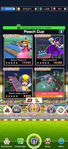 Mario Kart Tour (Cup 14: Baby Rosalina 🩵🩵🌟 Small Cup Bounce in Halloween Tour) (22-10-2025) #shorts