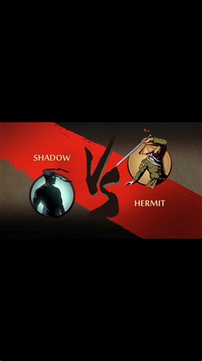 SHADOW VS HERMIT FIGHT😰#shadowfight2 #bossfightgaming #youtubeshorts #ytshorts