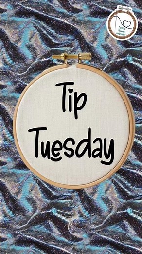 Tip Tuesday: a spring hoop is my go-to for stitching on clothing.