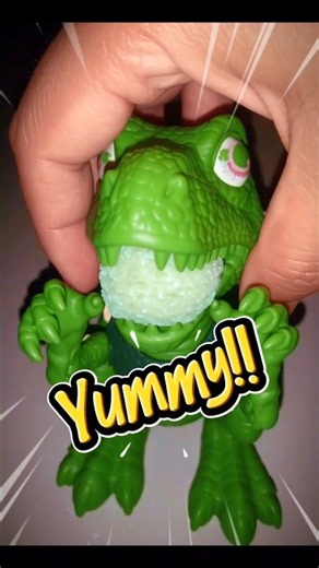 Trex eat a mochi ball cake #dinosaur #jurassicworld #funny #shorts