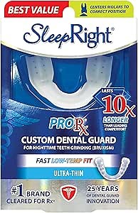 SleepRight ProRx Custom Fit Dental Guard - Helps with Teeth Grinding, Clenching and Bruxism - Provides Maximum Protection