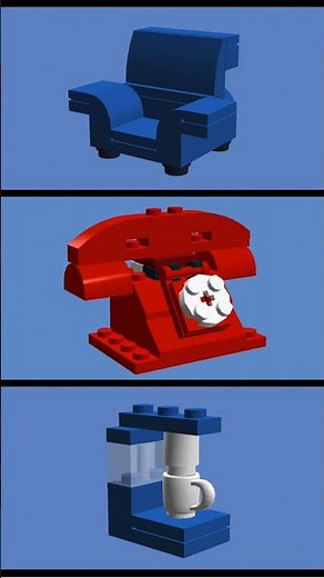 📞 Lego Telephone / Teléfono Tutorial Ideas #LEGO #telephone #vintage #call #build